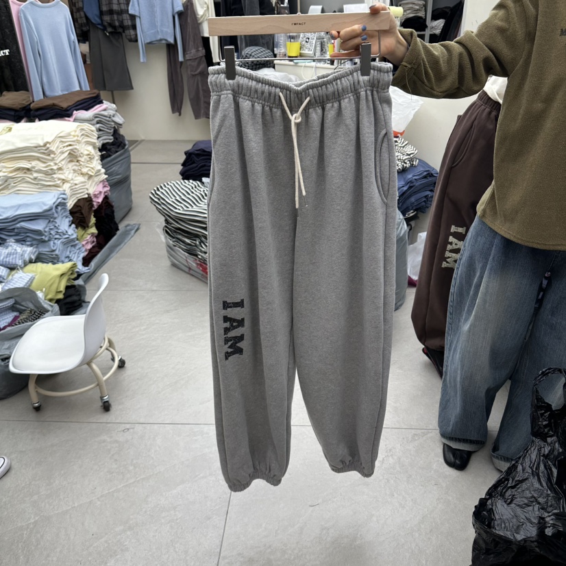 I MFACT韓國代購女士新款熱賣真品休閑時尚人氣休閑褲加絨I MFACT休閑褲圖色3