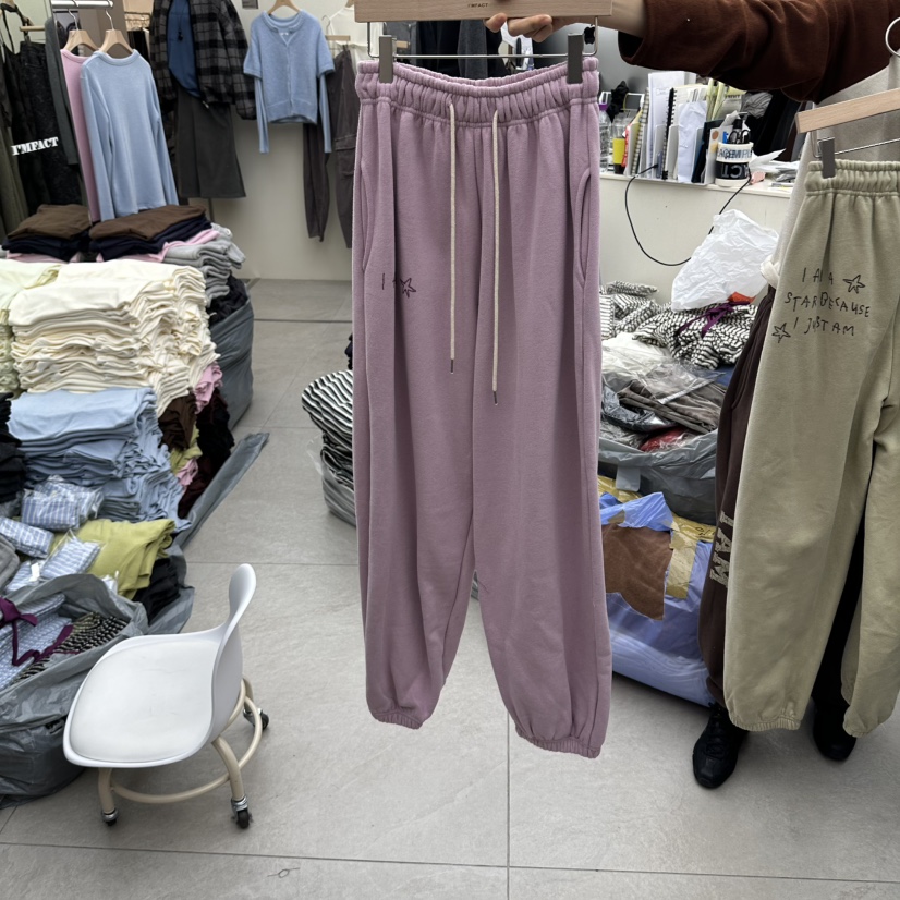 I MFACT韓國代購女士新款熱賣真品休閑時尚人氣休閑褲加絨I MFACT休閑褲圖色4