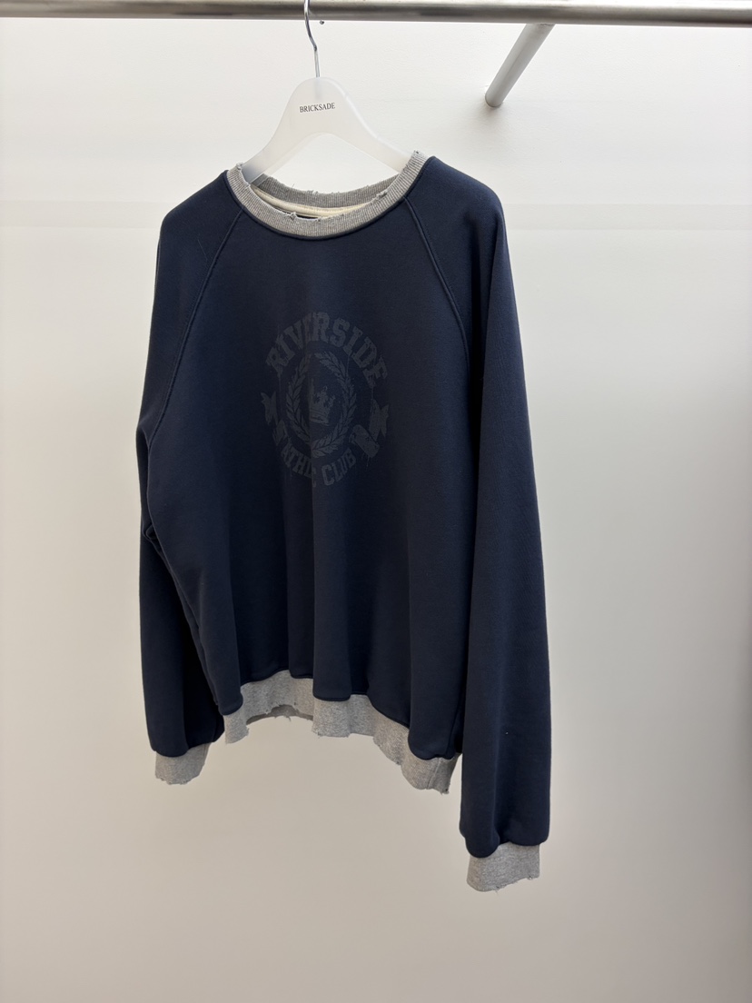 BRICKSADE東大門代購女士新款人氣休閑真品推薦衛衣復古撞色BRICKSADE衛衣圖色2