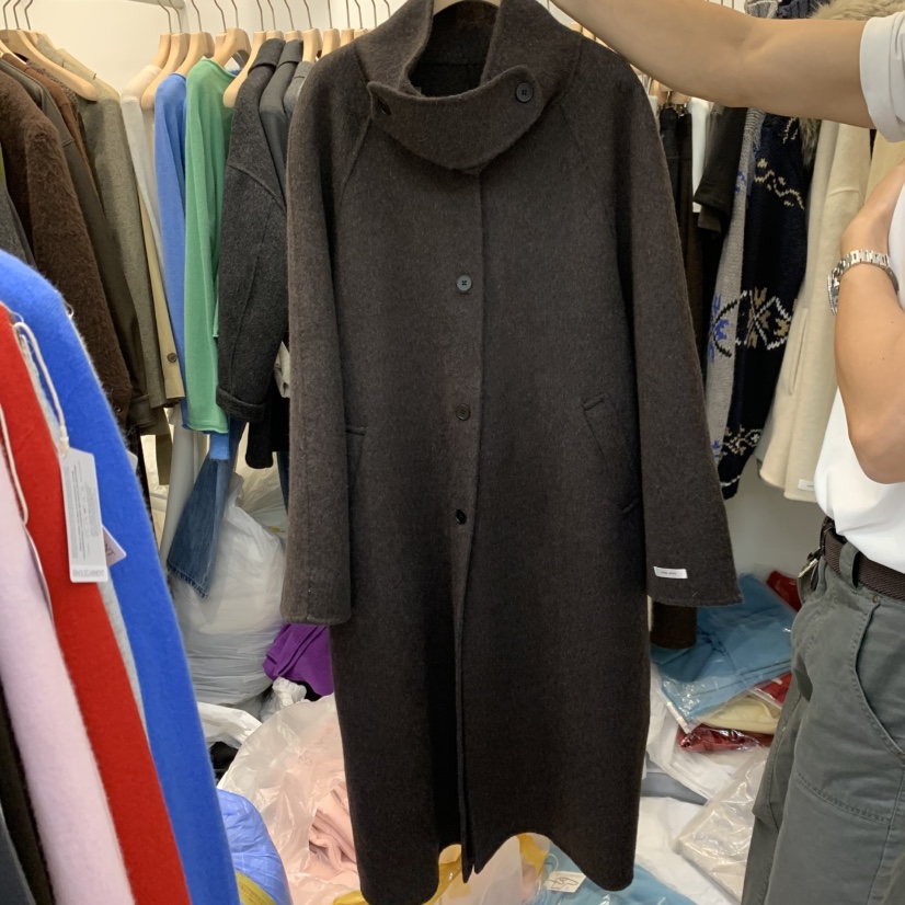 ORRD東大門實拍女裝新品時尚人氣熱賣真品中長款大衣手工ORRD中長款大衣圖色1