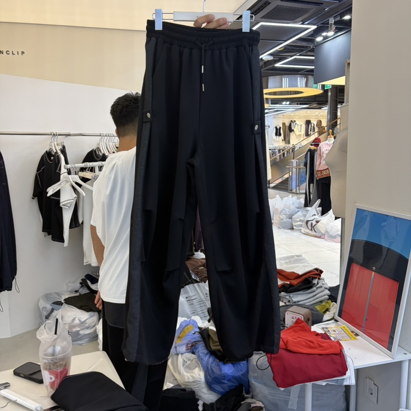 NON CLIP韓國直郵女士新品熱賣推薦休閑真品人氣休閑褲撞色NON CLIP休閑褲圖色1