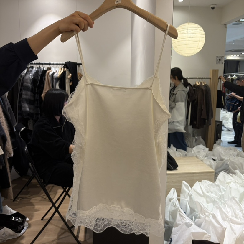 DEMAR韓國代購女士新款熱賣休閑時尚人氣吊帶背心蕾絲無袖DEMAR ATELIER吊帶/背心