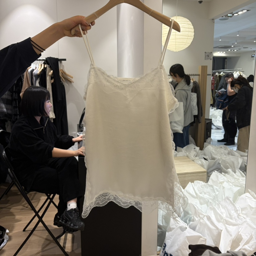 DEMAR韓國代購女士新款熱賣休閑時尚人氣吊帶背心蕾絲無袖DEMAR ATELIER吊帶/背心圖色2