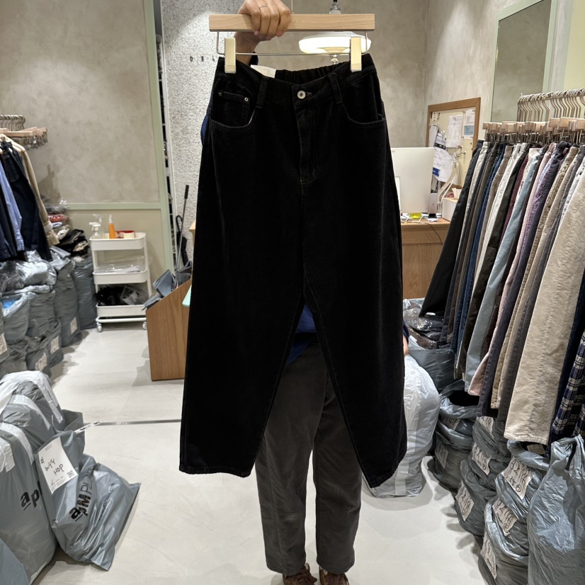 DELI JENNY韓國代購女士新款真品時尚休閑推薦熱賣牛仔褲DELI JENNY牛仔褲圖色2黑色