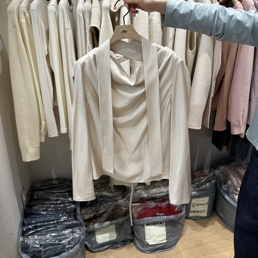 aube nunt韓國代購女裝新品時尚休閑真品推薦襯衫蕾絲衫aube nunt襯衫/蕾絲衫圖色1