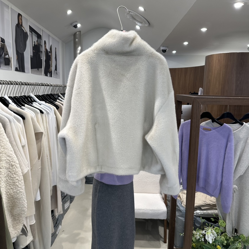 LE EDITION/LEBOENE/ANDYOUEDITION東大門代購女士新品休閑短款大衣皮草短款LE EDITION/LEBOENE/ANDYOUEDITION短款大衣