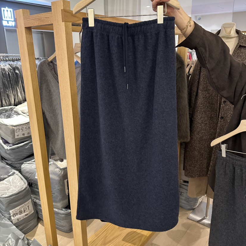ROUNDER東大門代購女裝新品時尚熱賣真品人氣休閑推薦長裙ROUNDER長裙圖色2藍色