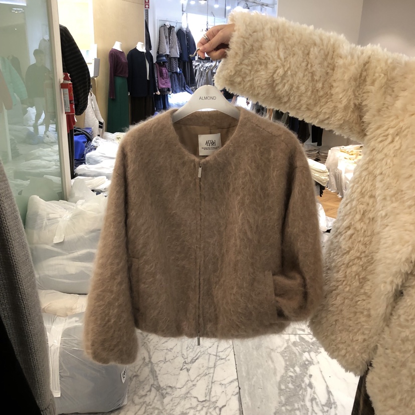 ALMOND東大門實拍女士新品真品休閑推薦人氣短款大衣短款ALMOND短款大衣圖色1
