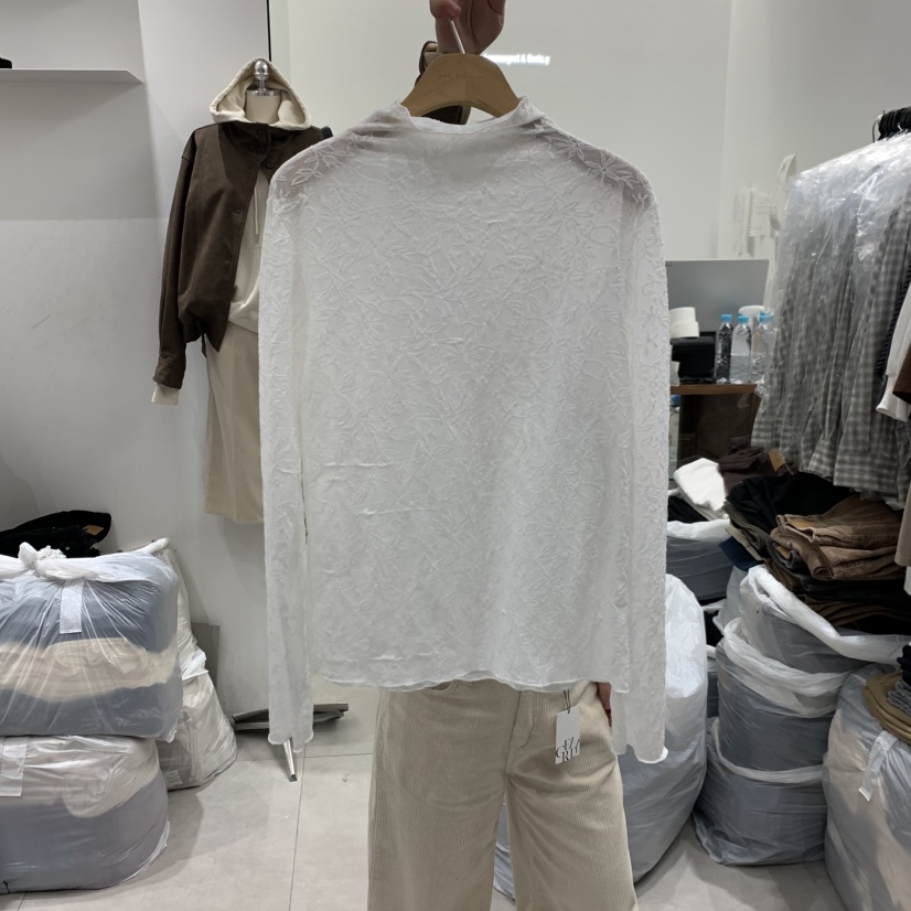 ANN MARGRET東大門代購女裝新款熱賣長袖T恤花朵GRETA.Y長袖T恤圖色1