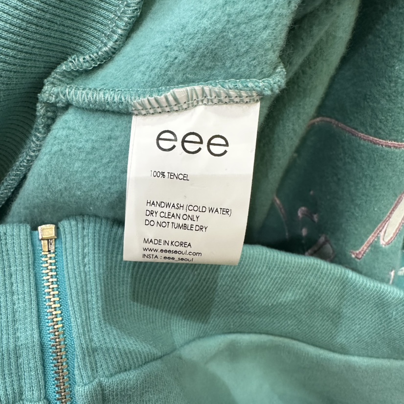 EEE韓國代購女裝新品人氣真品熱賣推薦衛衣連帽衫加絨抓絨EEE衛衣