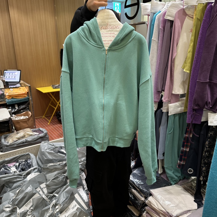 EEE韓國代購女裝新品人氣真品熱賣推薦衛衣連帽衫加絨抓絨EEE衛衣圖色2