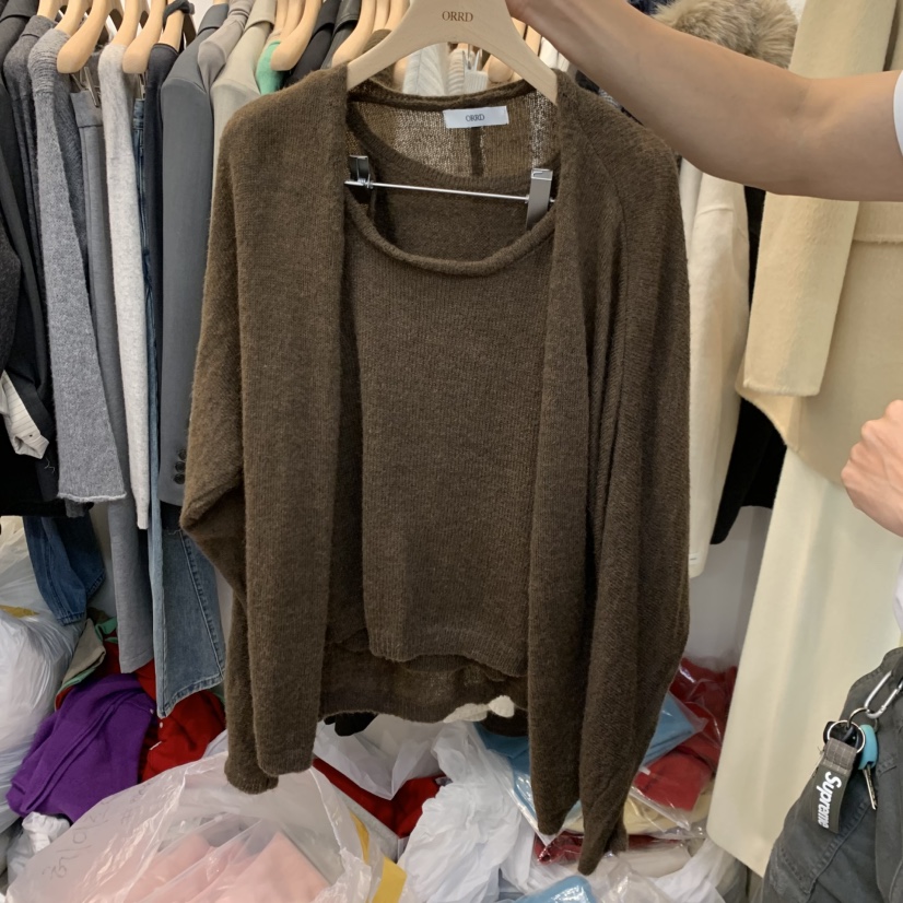 ORRD韓國直郵女士新品人氣推薦熱賣休閑真品時尚套裝開襟ORRD套裝圖色1