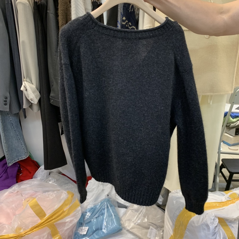 ORRD東大門實拍女裝新款時尚休閑真品熱賣開衫V領羊絨開衫ORRD開衫