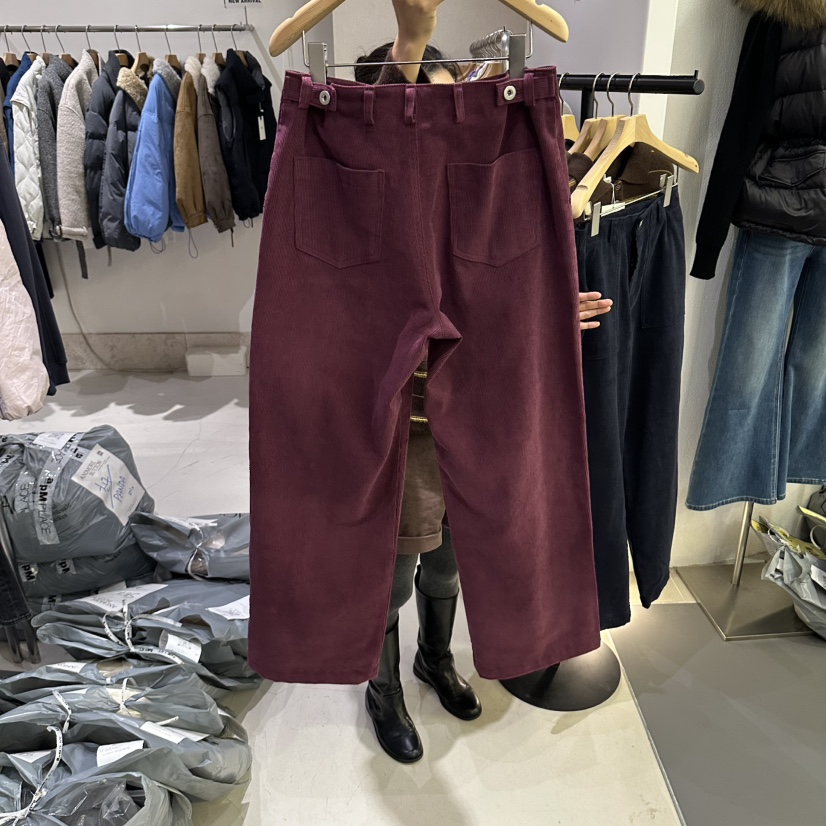 ANDMORE BUTTON韓國代購女士新款真品時尚熱賣人氣休閑褲ANDMORE BUTTON休閑褲