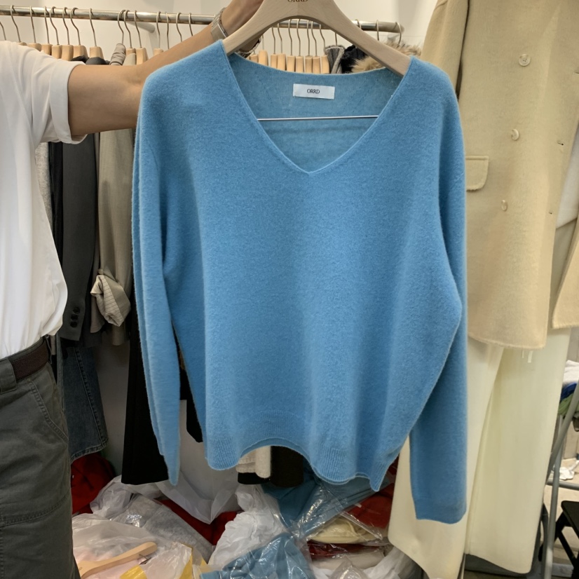 ORRD韓國直郵女士新品休閑真品推薦時尚熱賣人氣針織衫V領ORRD針織衫圖色3