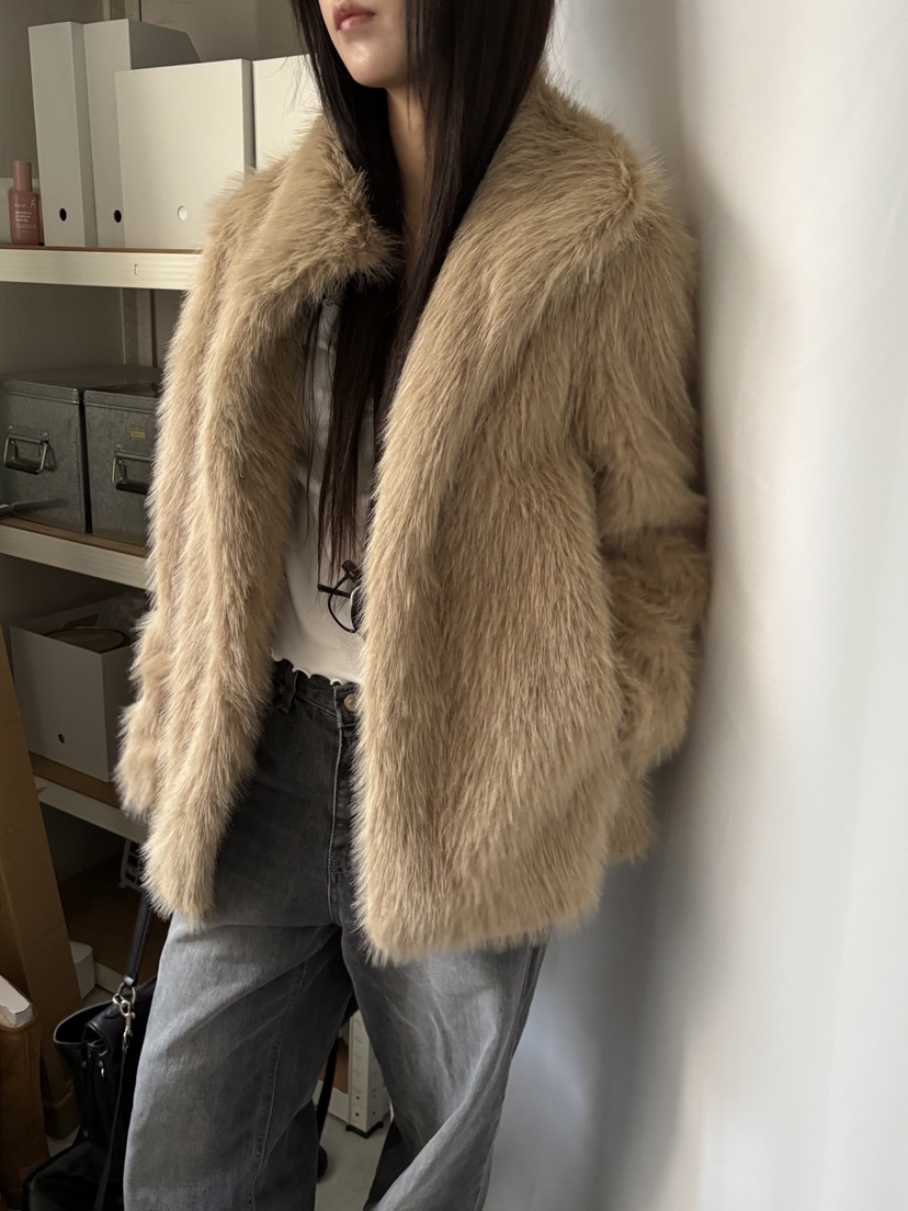 Verbena韓國直郵女士新款真品熱賣人氣推薦時尚休閑短款大衣Verbena短款大衣