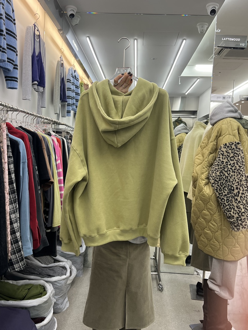 LATTEMOOD韓國代購女士新品休閑真品衛衣連帽衫米奇保暖雙層LATTEMOOD衛衣