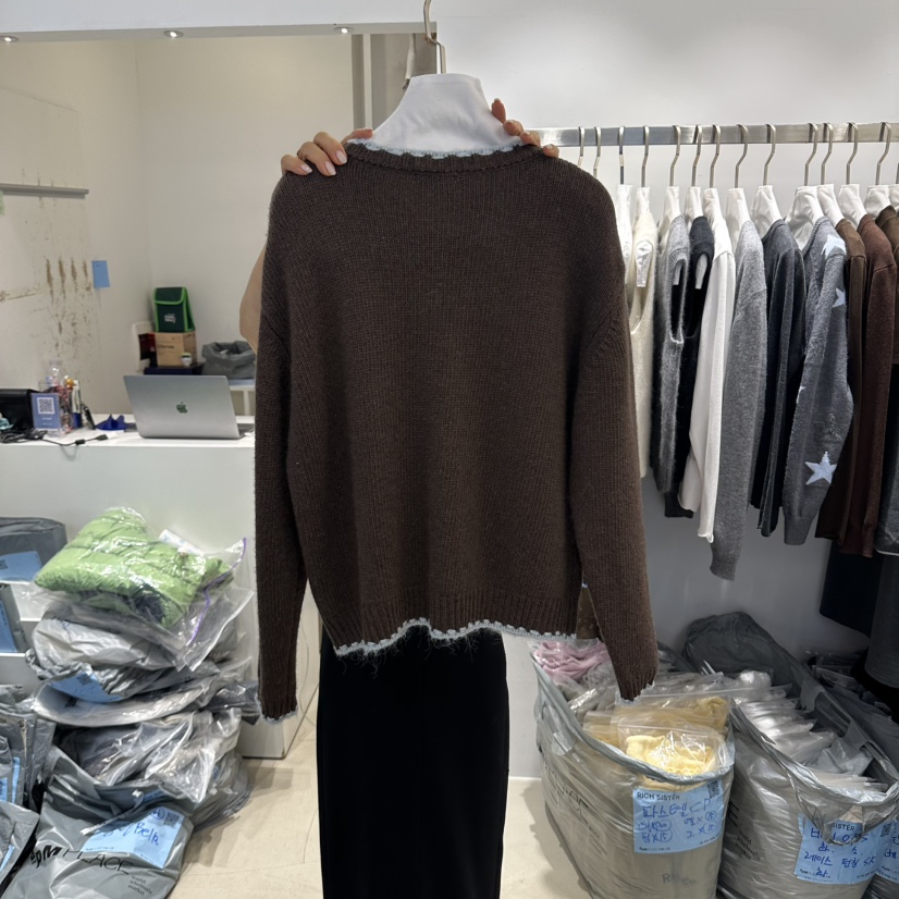 RICH SISTER東大門代購女士新款時尚推薦休閑熱賣開衫刺繡RICH SISTER開衫