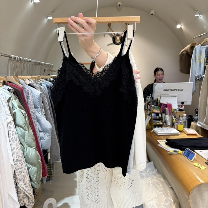 BLACKFRIDAY東大門代購女士新款推薦真品休閑吊帶背心無袖BLACK FRIDAY吊帶/背心圖色2