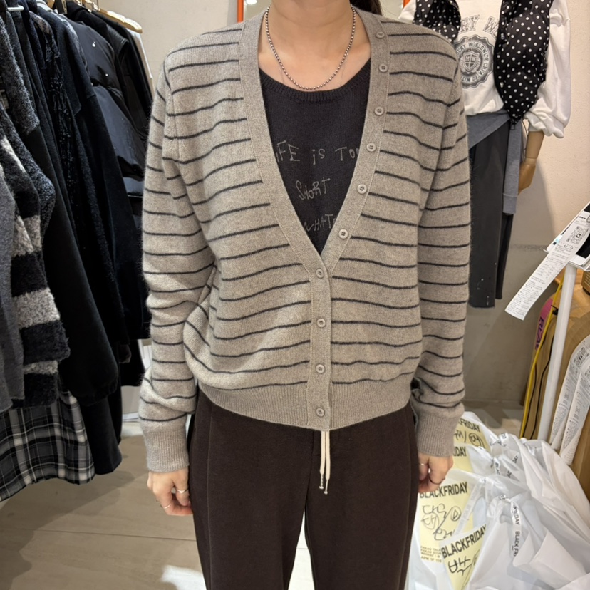 BLACKFRIDAY東大門代購女裝新品時尚休閑熱賣針織衫假兩件BLACK FRIDAY針織衫圖色2