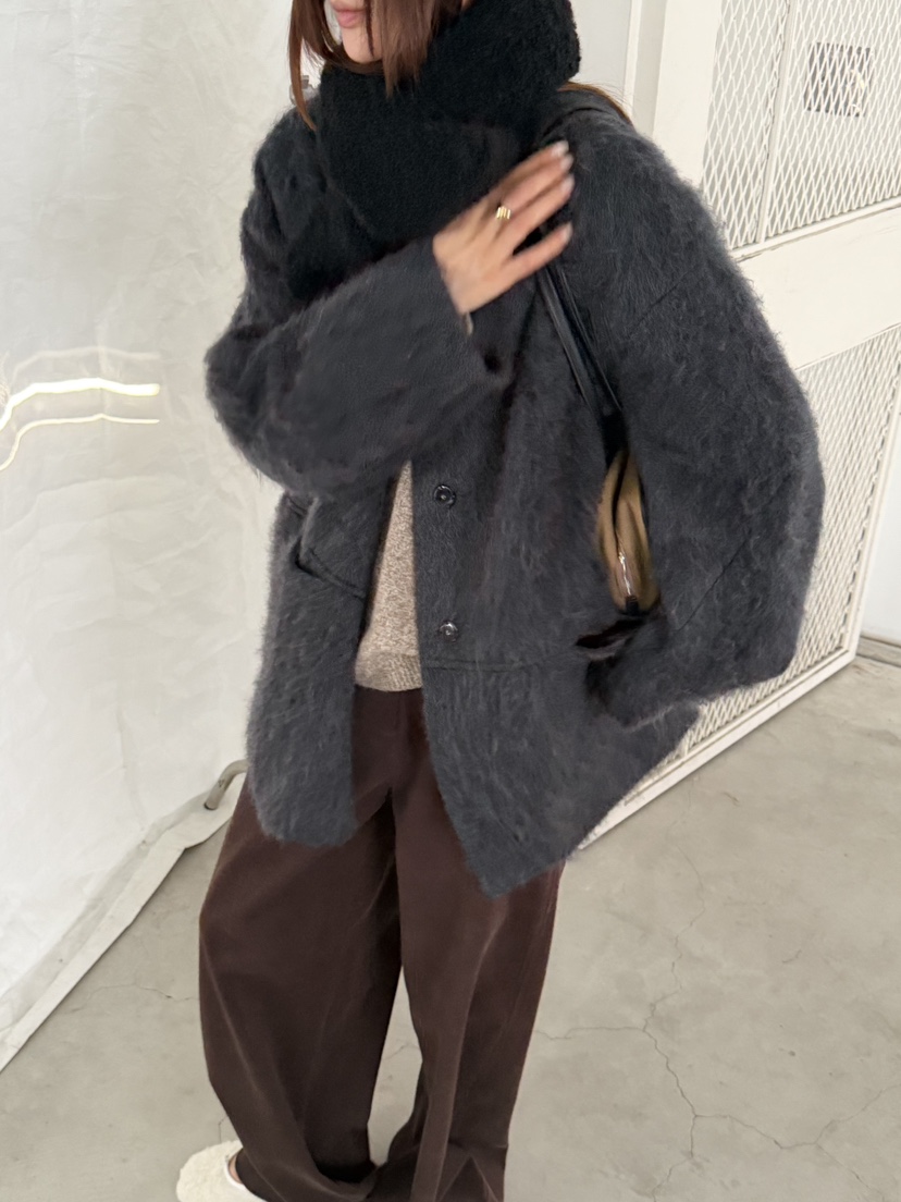 RIVER RAIN東大門代購女裝新款真品人氣時尚中長款大衣手工RIVER RAIN中長款大衣