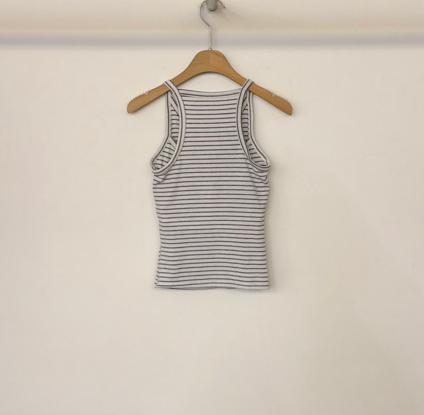 TWENTY FOUR SEVEN24-7韓國代購女士新品真品吊帶背心V領無袖條紋TEWNTY FOUR SEVEN24-7吊帶/背心