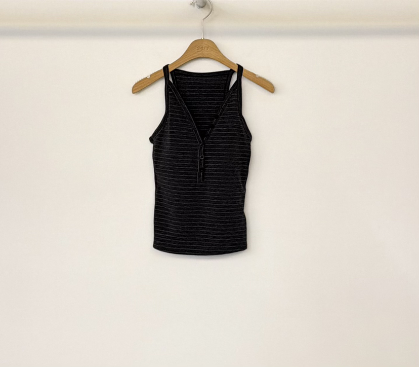 TWENTY FOUR SEVEN24-7韓國代購女士新品真品吊帶背心V領無袖條紋TEWNTY FOUR SEVEN24-7吊帶/背心圖色3