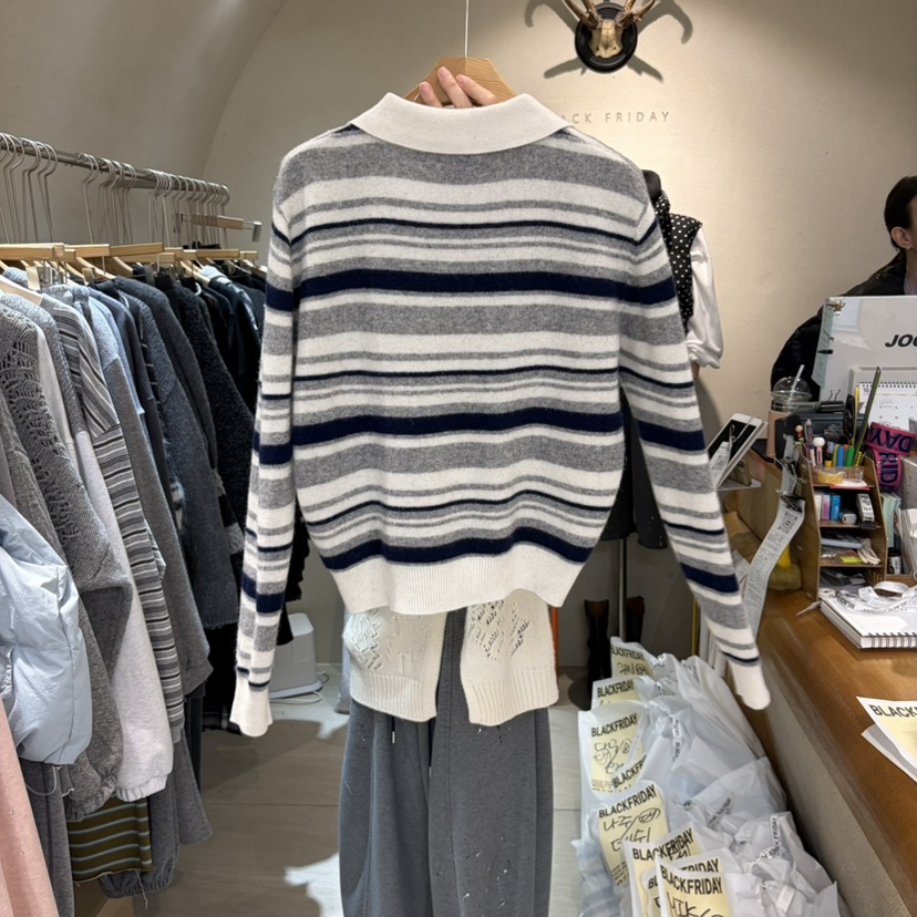 BLACKFRIDAY韓國直郵女裝新款時尚人氣推薦真品休閑針織衫BLACK FRIDAY針織衫
