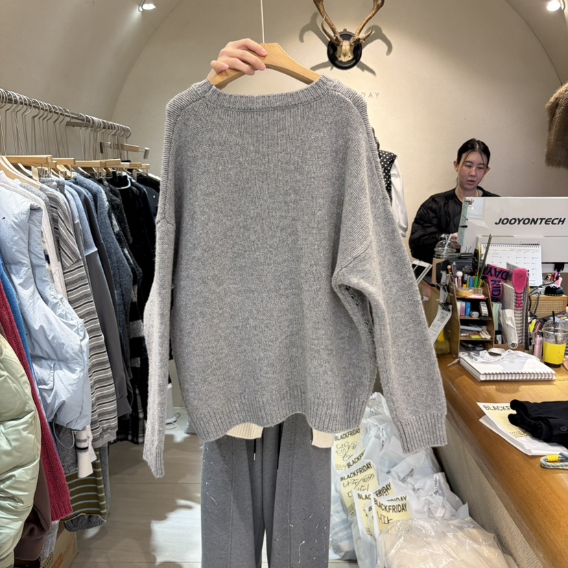 BLACKFRIDAY東大門代購女士新款真品時尚休閑推薦人氣毛衣BLACK FRIDAY毛衣
