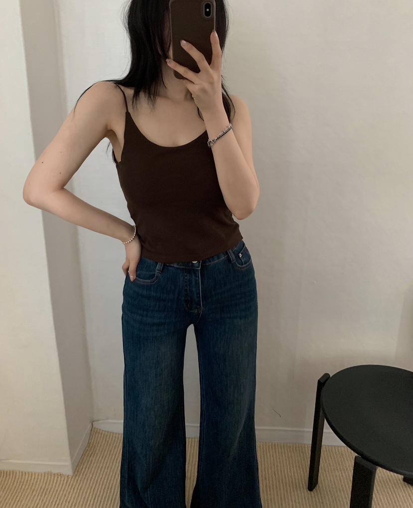 TWENTY FOUR SEVEN24-7東大門實拍女裝新品時尚吊帶背心無袖TEWNTY FOUR SEVEN24-7吊帶/背心