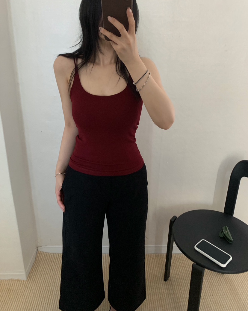 TWENTY FOUR SEVEN24-7韓國代購女裝新品休閑吊帶背心無袖條紋TEWNTY FOUR SEVEN24-7吊帶/背心