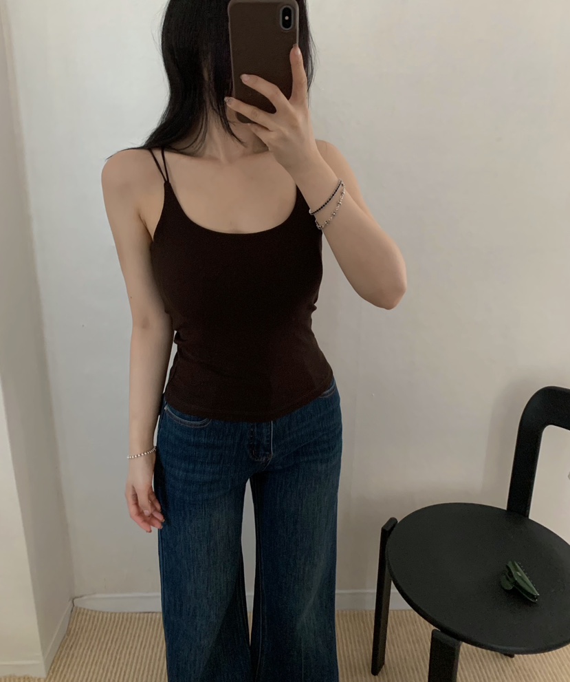 TWENTY FOUR SEVEN24-7韓國代購女裝新品休閑吊帶背心無袖條紋TEWNTY FOUR SEVEN24-7吊帶/背心