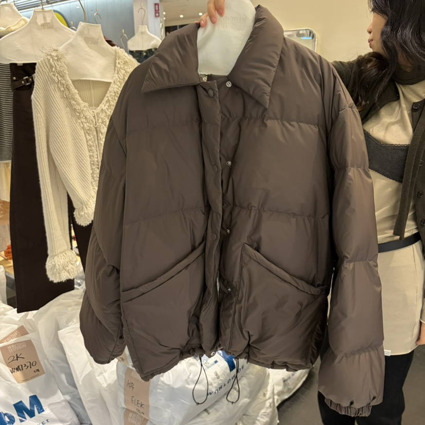 MORE THAN YESTERDAY/LOVE YOU SO MUCH東大門直郵女士新品真品短款羽絨服口袋鴨絨MORE THAN YESTERDAY短款羽絨服圖色2