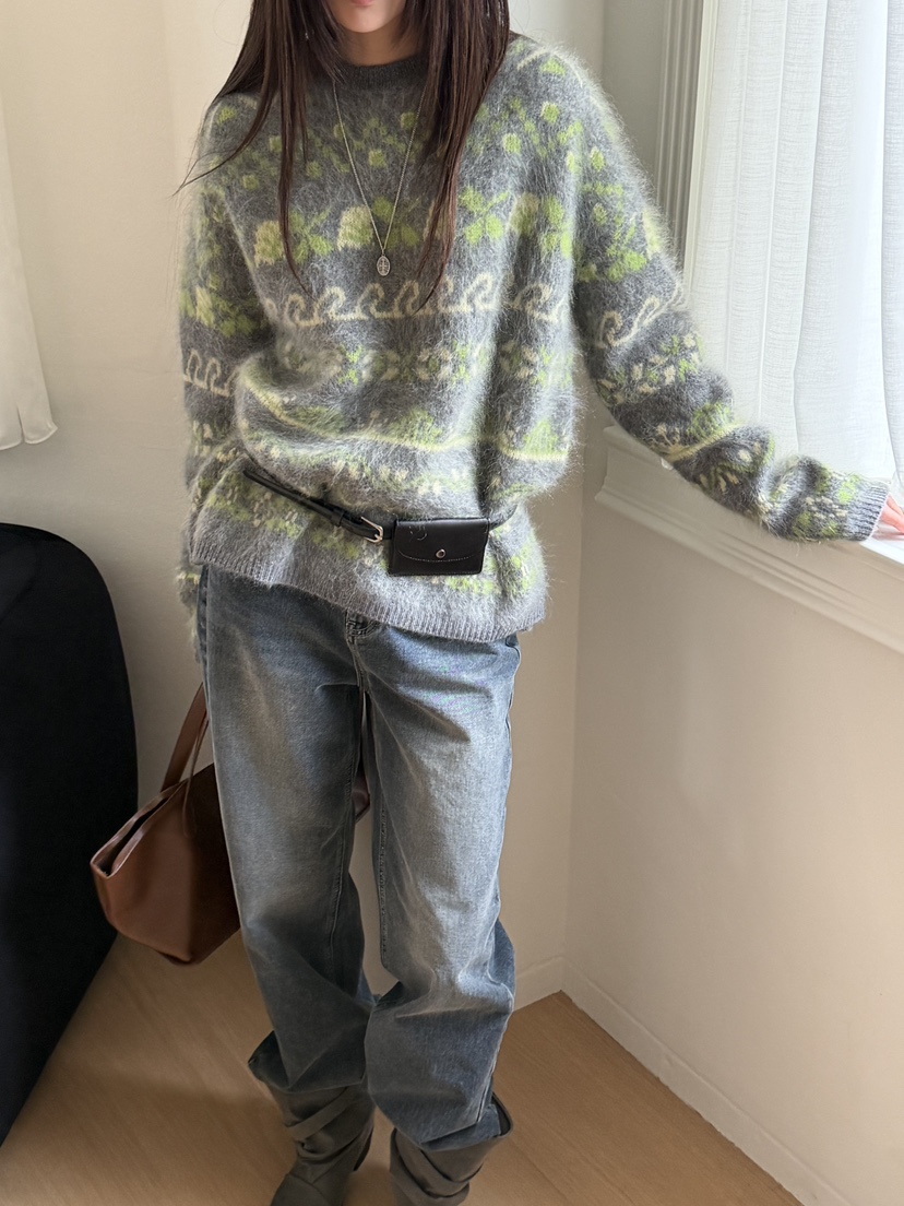 RIVER RAIN韓國直郵女士新品休閑熱賣時尚人氣推薦毛衣北歐RIVER RAIN毛衣