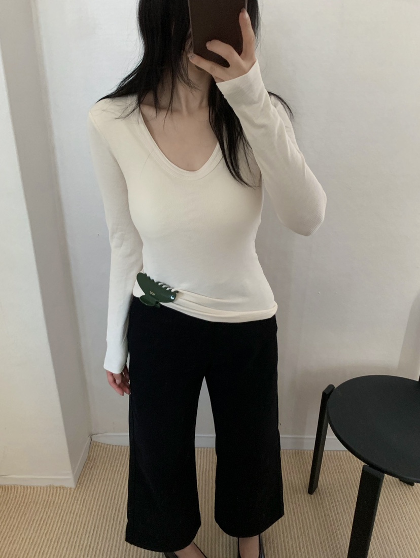 TWENTY FOUR SEVEN24-7韓國直郵女士新品真品休閑長袖T恤TEWNTY FOUR SEVEN24-7長袖T恤