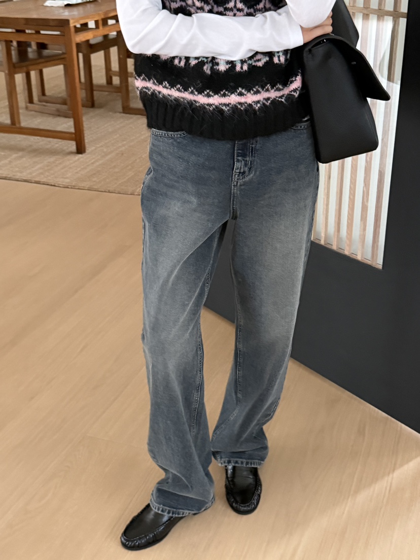 RIVER RAIN韓國代購女士新品人氣真品推薦牛仔褲水洗牛仔布RIVER RAIN牛仔褲