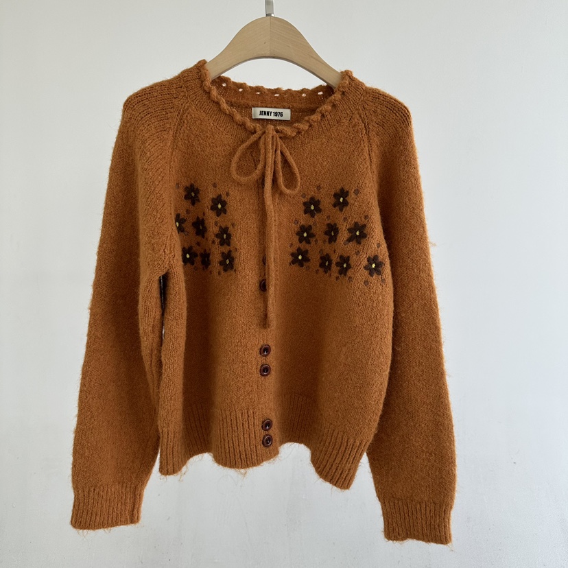 JENNY 1976東大門代購女士新品推薦人氣真品休閑開衫刺繡JENNY 1976開衫圖色2