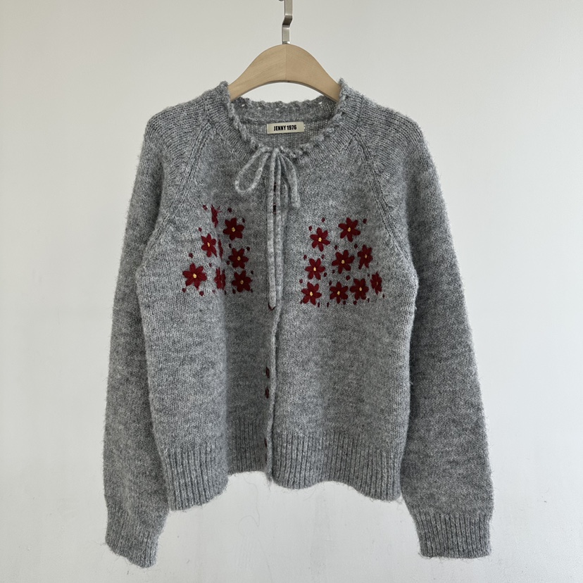 JENNY 1976東大門代購女士新品推薦人氣真品休閑開衫刺繡JENNY 1976開衫圖色3