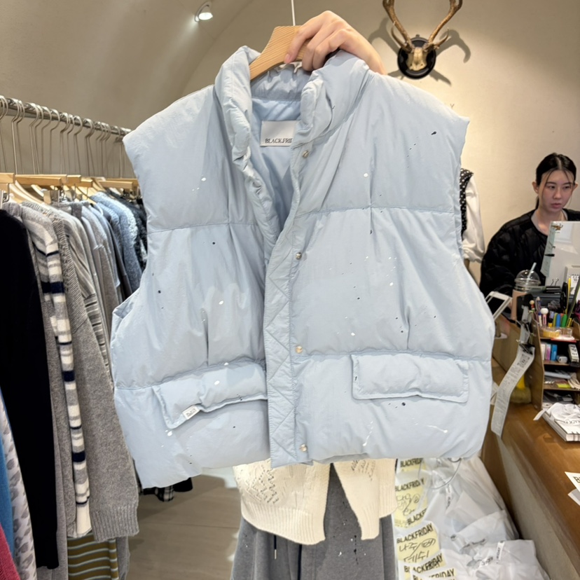 BLACKFRIDAY東大門實拍女裝新款真品人氣推薦休閑馬甲鴨絨BLACK FRIDAY馬甲圖色2