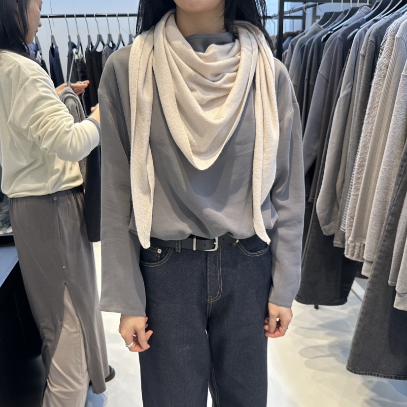 OSOO韓國代購女士新款休閑熱賣圍巾披肩美利奴羊毛羊毛圍巾OSOO圍巾/披肩