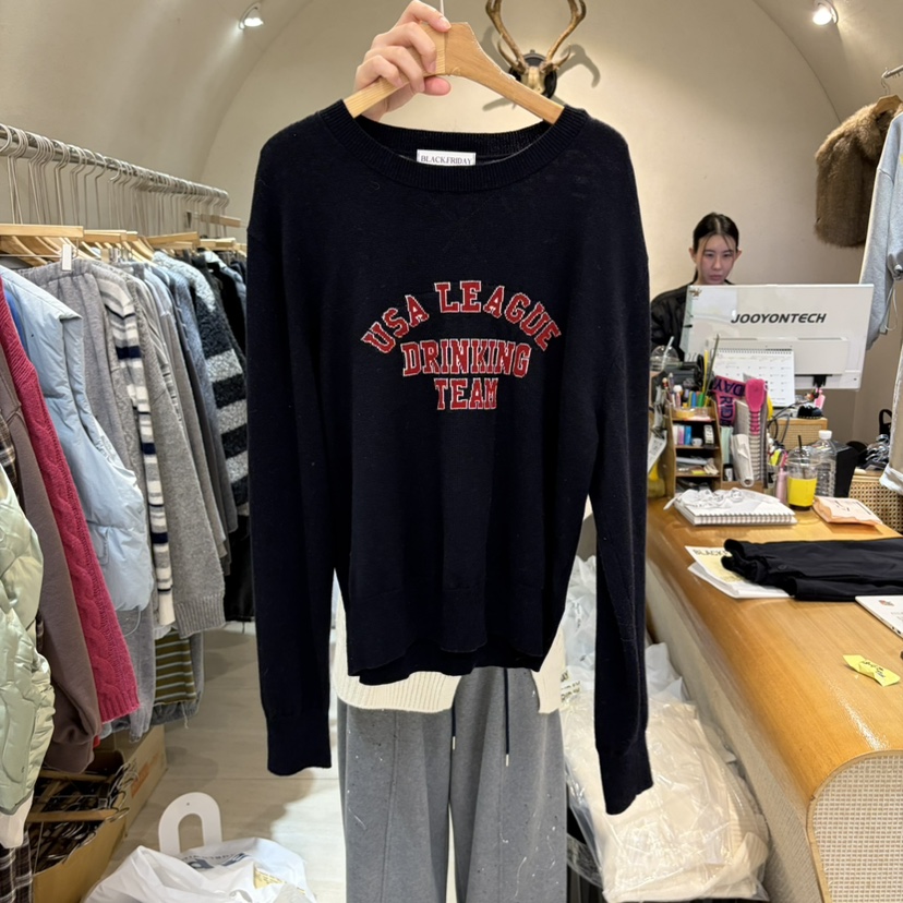 BLACKFRIDAY東大門代購女士新款人氣推薦時尚真品休閑針織衫BLACK FRIDAY針織衫圖色1