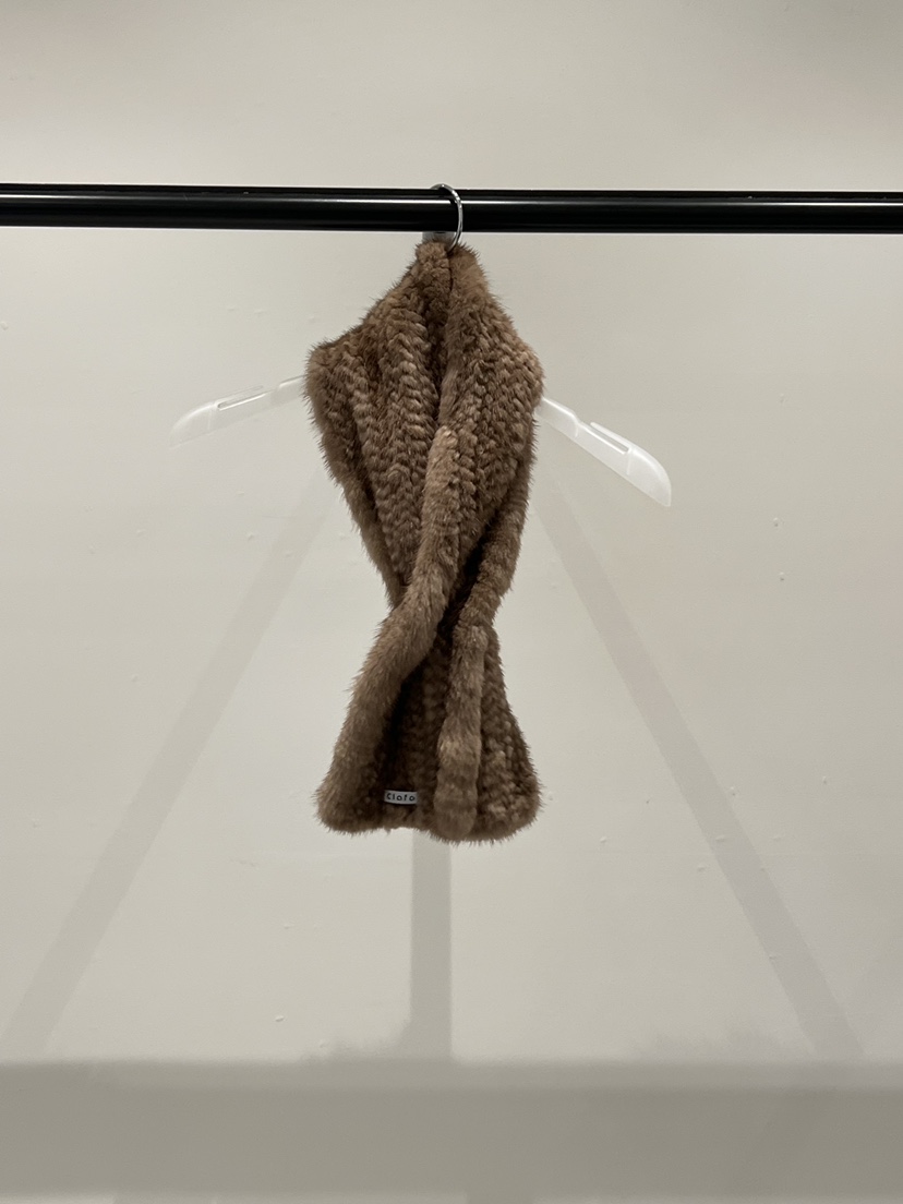 CLAFO韓國直郵女裝新品熱賣人氣真品休閑圍巾披肩貂皮圍巾CLAFO圍巾/披肩圖色1