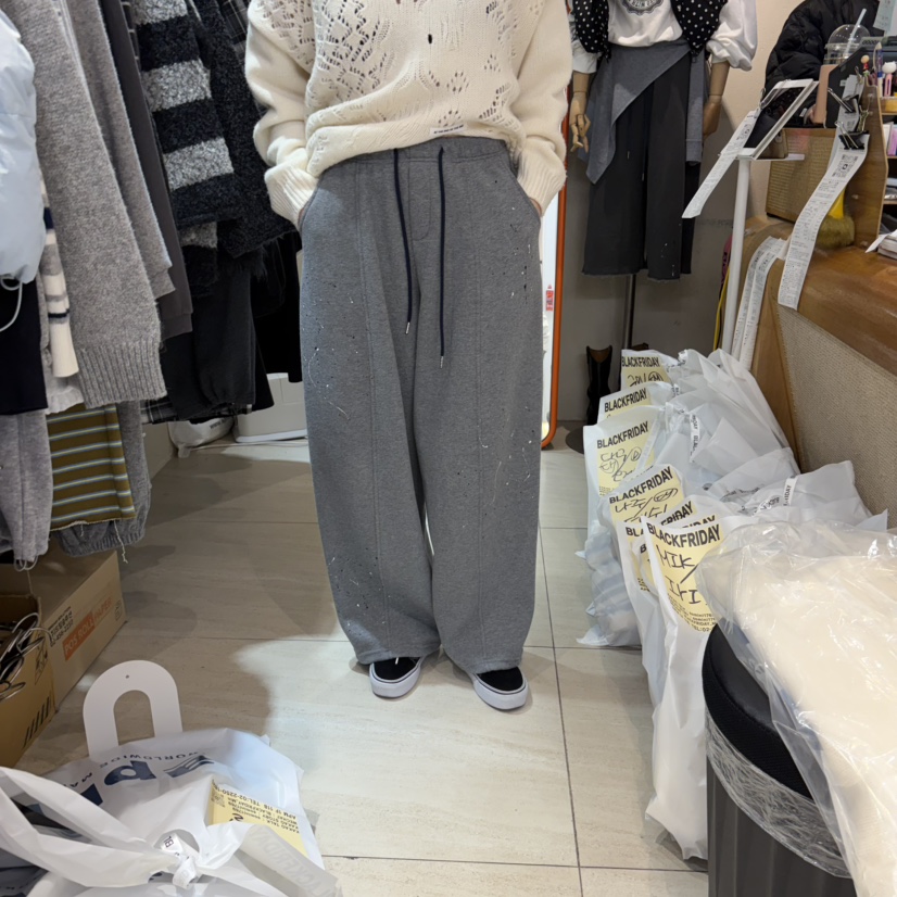 BLACKFRIDAY韓國代購女裝新品熱賣時尚人氣推薦休閑褲不加絨BLACK FRIDAY休閑褲圖色1