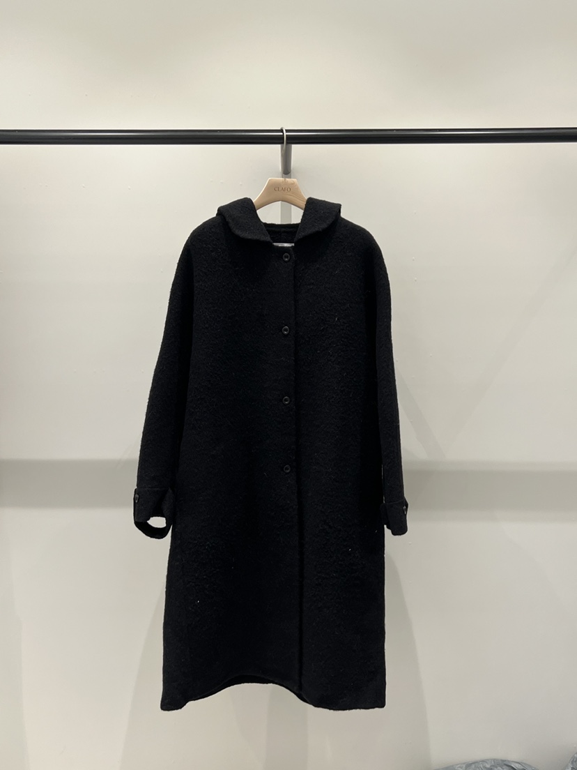 CLAFO東大門代購女裝新品真品人氣推薦中長款大衣手工連帽CLAFO中長款大衣圖色2