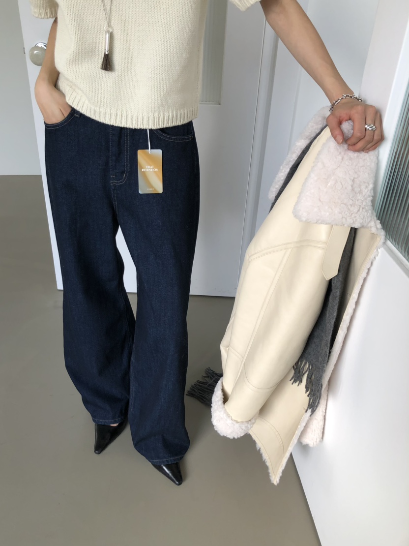 MOVENNE韓國代購女士新品熱賣真品人氣休閑時尚牛仔褲不褪色MOVENNE牛仔褲
