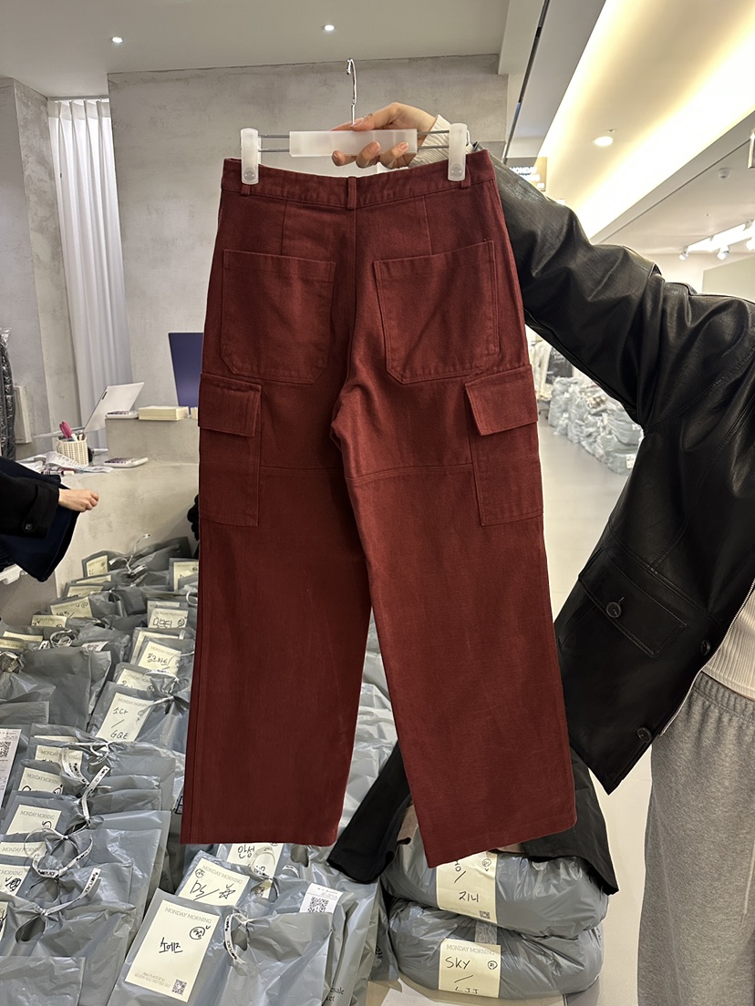 MONDAYMORING東大門實拍女裝新款真品推薦人氣休閑褲抓絨Monday Morning休閑褲