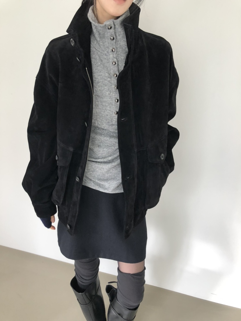 MOVENNE東大門直郵女士新款熱賣時尚推薦長袖T恤高領紐扣MOVENNE長袖T恤