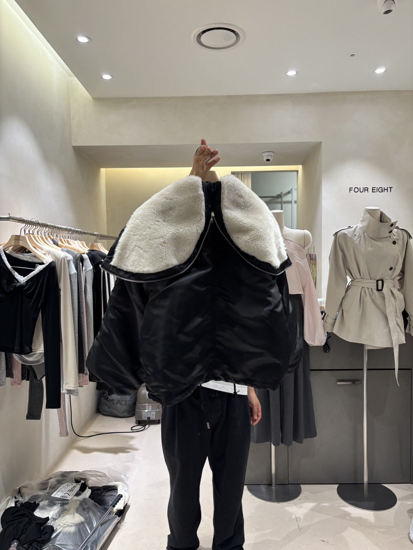 FOUREIGHT韓國直郵女裝新品時尚真品熱賣休閑人氣短款棉服FOUR EIGHT短款棉服