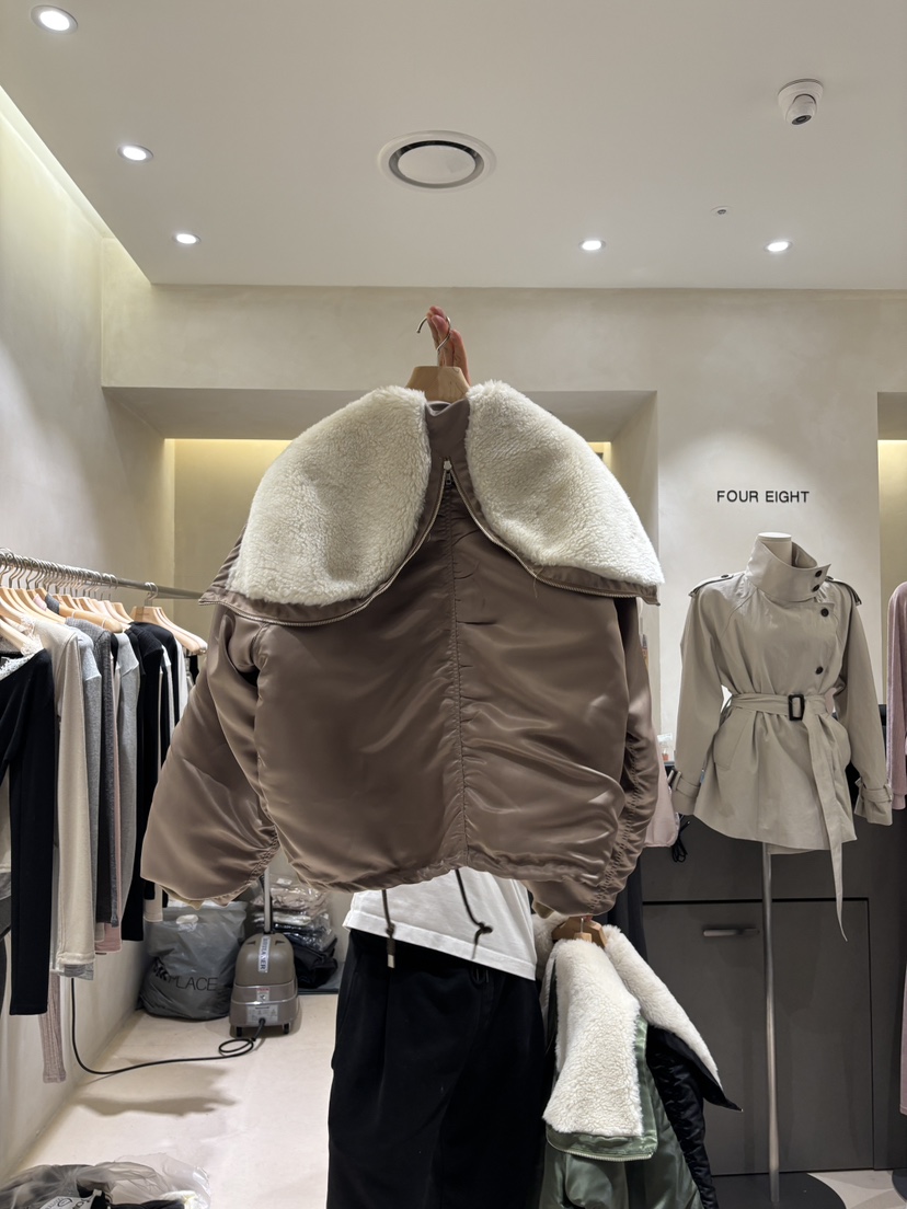 FOUREIGHT韓國直郵女裝新品時尚真品熱賣休閑人氣短款棉服FOUR EIGHT短款棉服