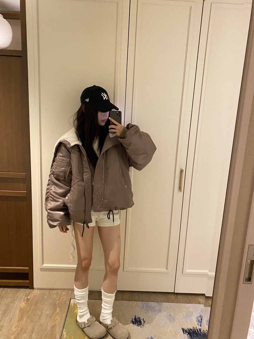 FOUREIGHT韓國直郵女裝新品時尚真品熱賣休閑人氣短款棉服FOUR EIGHT短款棉服